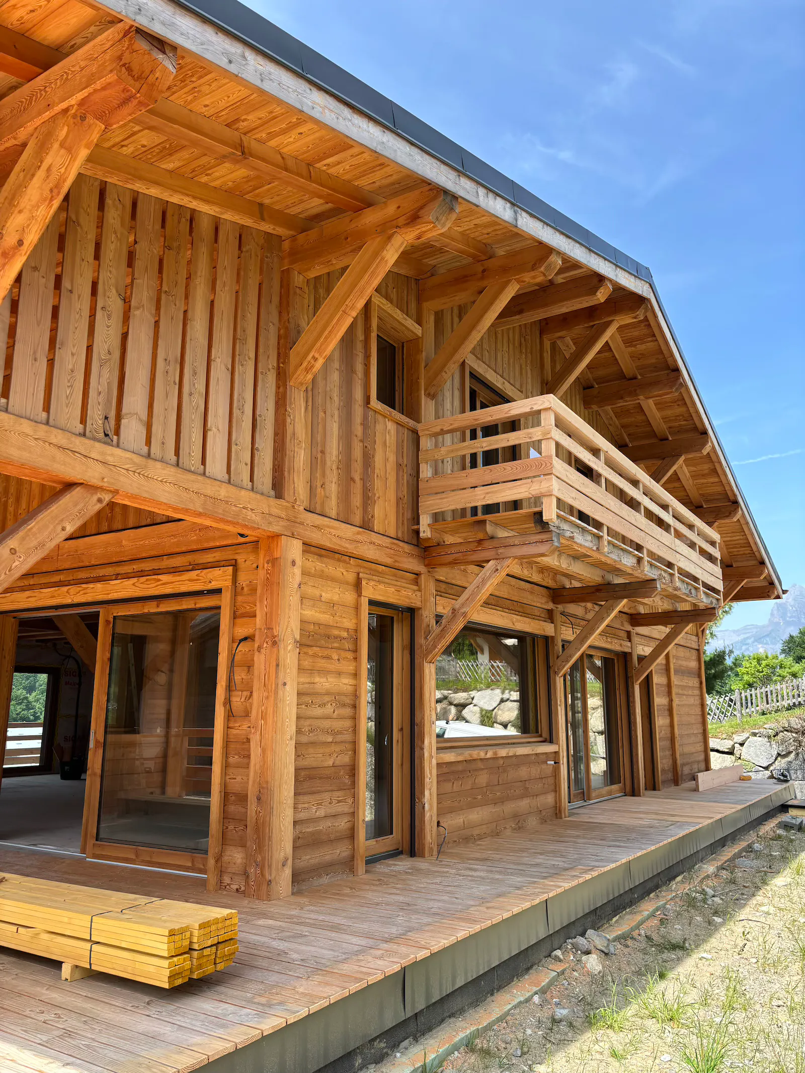 construction chalet bois Megève